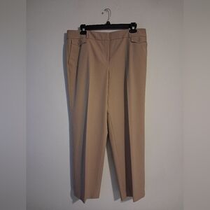 Talbots Classic Tan Trousers Size 18